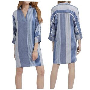 Nic + Zoe Fidji Linen Shift Dress Size Small